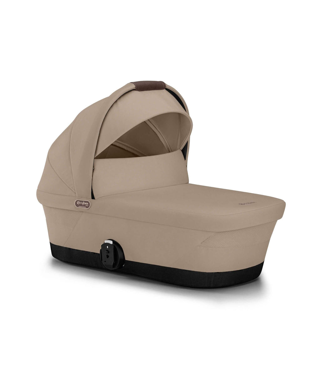 Cybex Cybex Gazelle S Twin Pushchair Bundle with Cybex Cloud T i-Size Rotating Baby Car Seat &amp; Base (16 Pieces)- Almond Beige