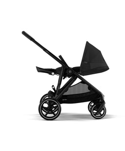 Cybex Cybex Gazelle S Twin Pushchair Bundle with Cybex Cloud T i-Size Rotating Baby Car Seat & Base (16 Pieces) - Moon Black