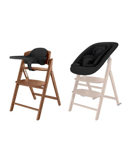 Cybex Highchairs Cybex Click & Fold 4in1 Highchair Set – Dark Natural