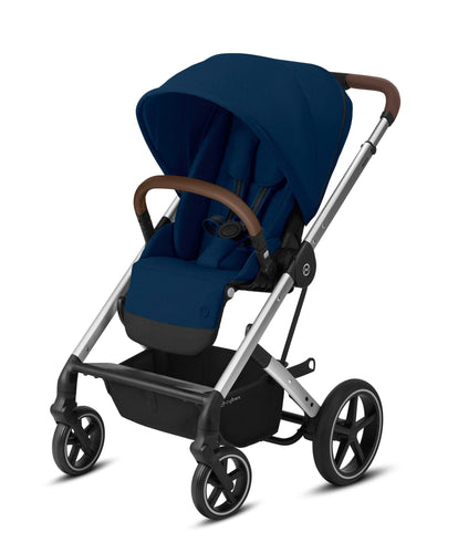 Cybex Pushchairs Balios S Lux Pushchair in Navy Blue and Silver Frame