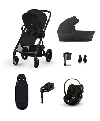 Cybex Pushchairs Cybex Balios Bundle with Cybex Cloud G i-Size Rotating Car Seat & Base (7 Pieces) - Black