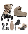 Cybex Pushchairs Cybex Balios Bundle with Cybex Cloud T i-Size Rotating Baby Car Seat (7 Pieces) - Almond Beige