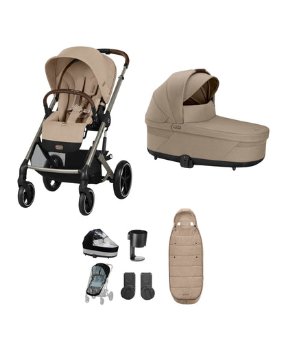 Cybex Pushchairs Cybex Balios Pushchair Bundle (5 Pieces) - Almond Beige