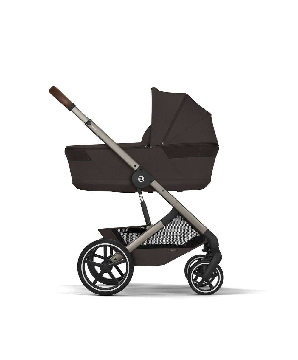 Cybex Pushchairs Cybex Balios S Lux Pushchair &amp; Folding Carrycot - Chocolate Brown