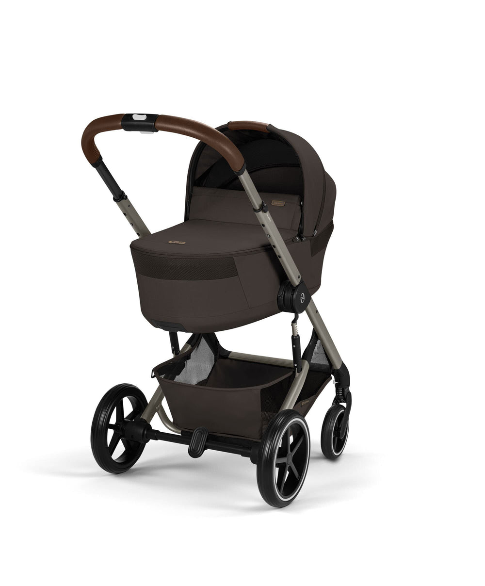 Cybex Pushchairs Cybex Balios S Lux Pushchair &amp; Folding Carrycot - Chocolate Brown