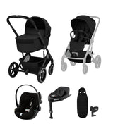 Cybex Pushchairs Cybex Balios Utltimate Pushchair Bundle with Cybex Cloud G3 Car Seat - Moon Black