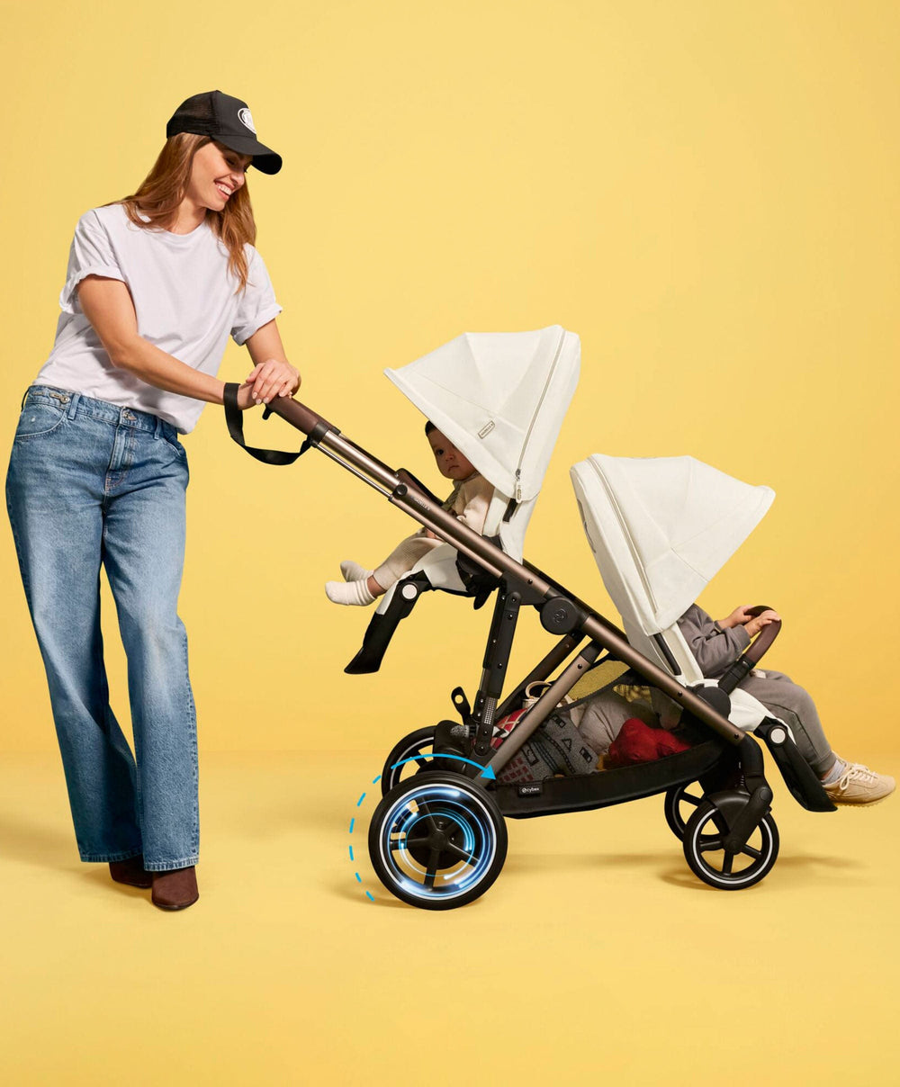 Cybex Pushchairs Cybex e-Gazelle S Electric Single to Double Pushchair - Black