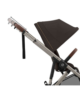 Cybex Pushchairs Cybex e-Gazelle S Electric Single to Double Pushchair Bundle (5 Pieces) - Chocolate Brown