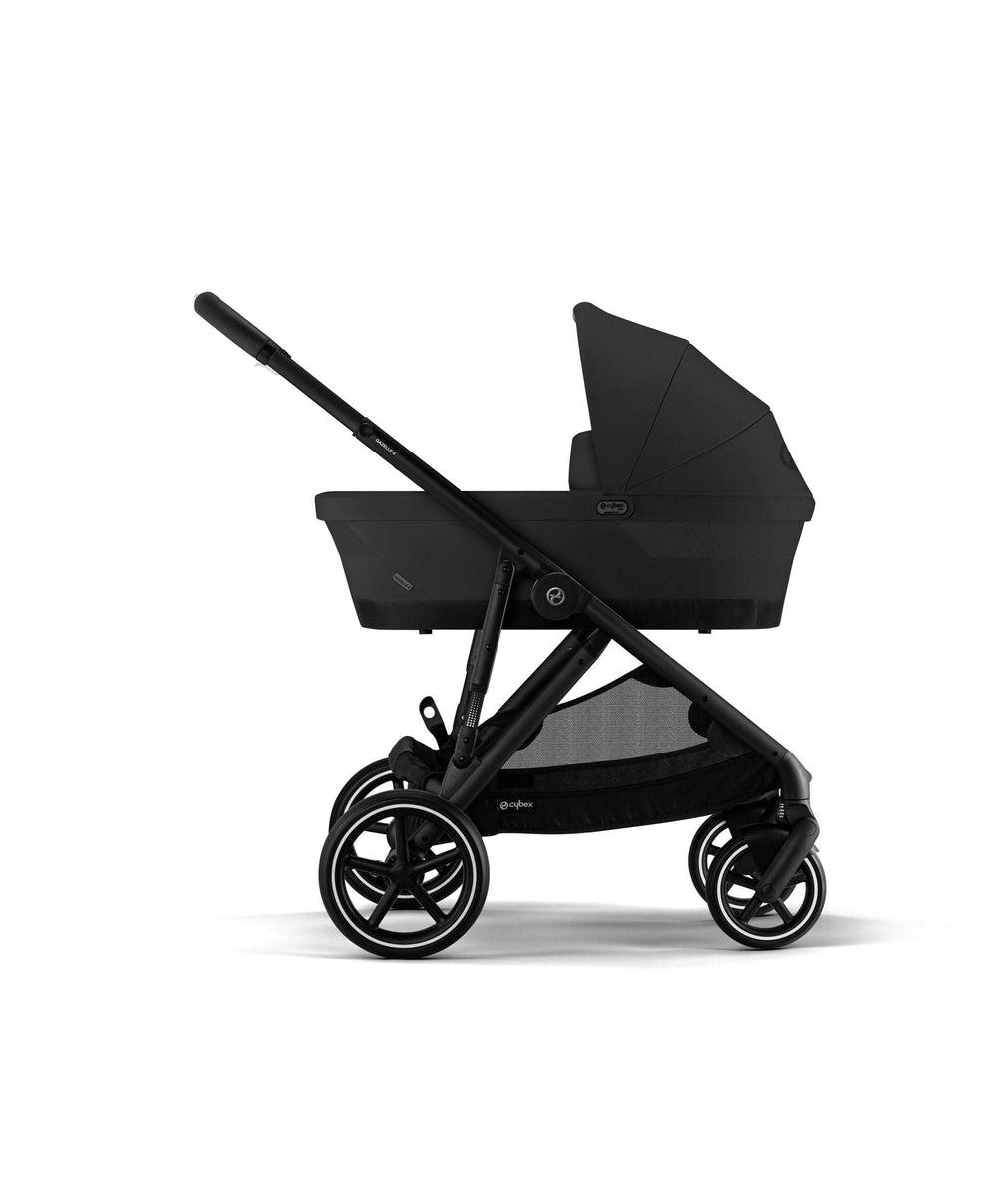 Cybex Pushchairs Cybex e-Gazelle S Electric Single to Double Pushchair Bundle With Cybex Cloud T i-Size + Baby Car Seat &amp; Base (7 Pieces) - Black