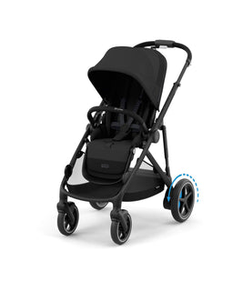 Cybex Pushchairs Cybex e-Gazelle S Electric Single to Double Pushchair Bundle With Cybex Cloud T i-Size + Baby Car Seat & Base (7 Pieces) - Black