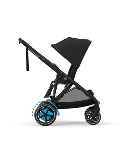 Cybex Pushchairs Cybex e-Gazelle S Electric Single to Double Pushchair Bundle with Cybex Cloud T i-Size Rotating Car Seat (7 Pieces) - Black