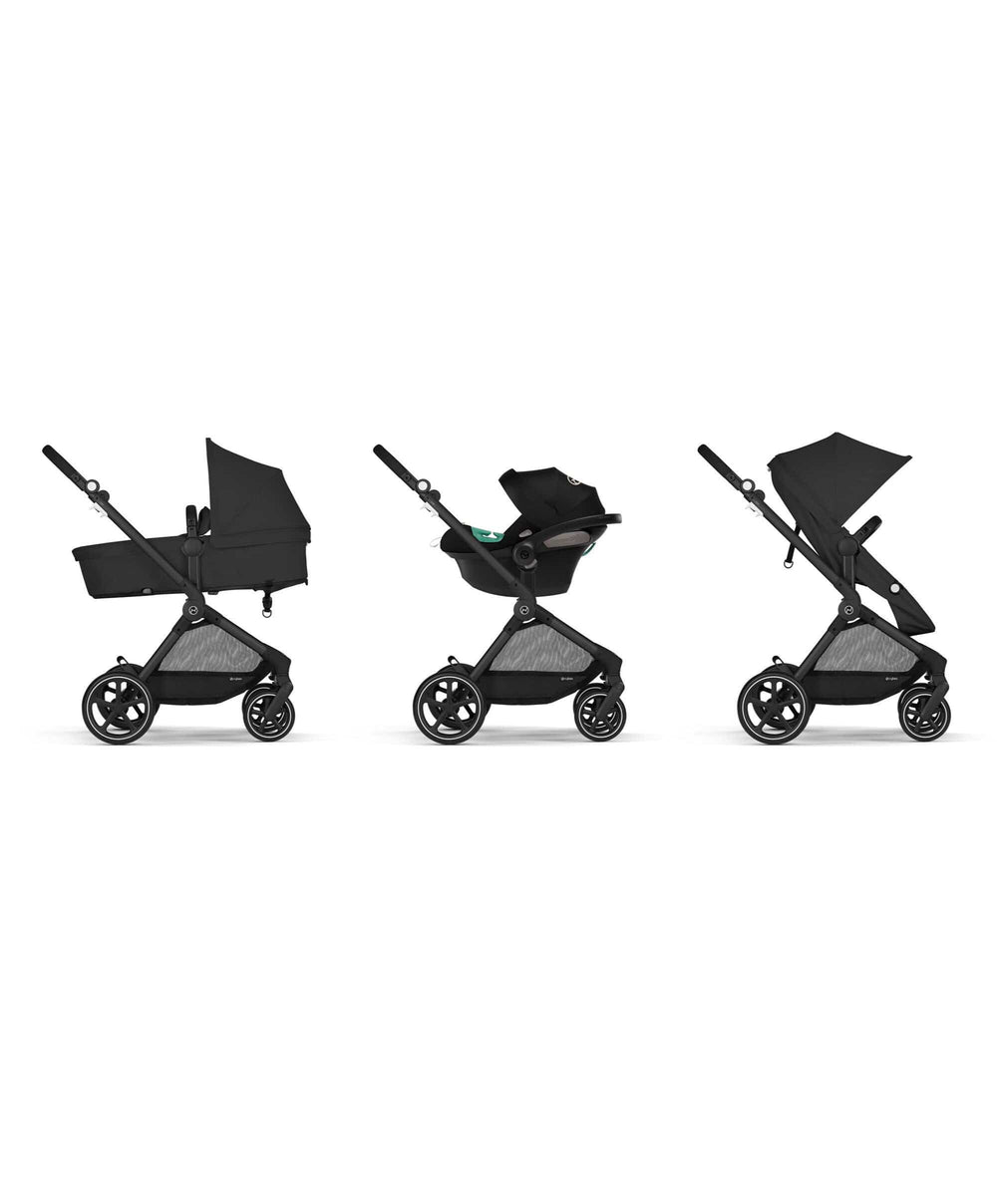 Cybex Pushchairs Cybex EOS Lux Pushchair Bundle - Moon Black