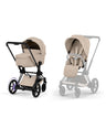 Cybex Pushchairs Cybex ePRIAM Pushchair & Carry Cot - Cozy Beige
