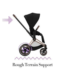 Cybex Pushchairs Cybex ePriam Pushchair - Rose Gold/Sepia Black
