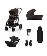 Cybex Pushchairs Cybex Gazelle S Pushchair Bundle with Cybex Aton B2 i-Size Car Seat & Base (6 Pieces) – Chocolate Brown