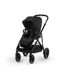 Cybex Pushchairs Cybex Gazelle S Pushchair Bundle with Cybex Cloud T i-Size Rotating Baby Car Seat (7 Pieces) - Moon Black