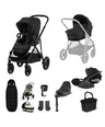 Cybex Pushchairs Cybex Gazelle S Pushchair Bundle with Cybex Cloud T i-Size Rotating Baby Car Seat (7 Pieces) - Moon Black
