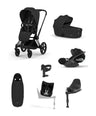 Cybex Pushchairs Cybex Priam Pushchair Bundle with Cybex Cloud T i-Size & Sirona T i-Size Car Seat - Sepia Black