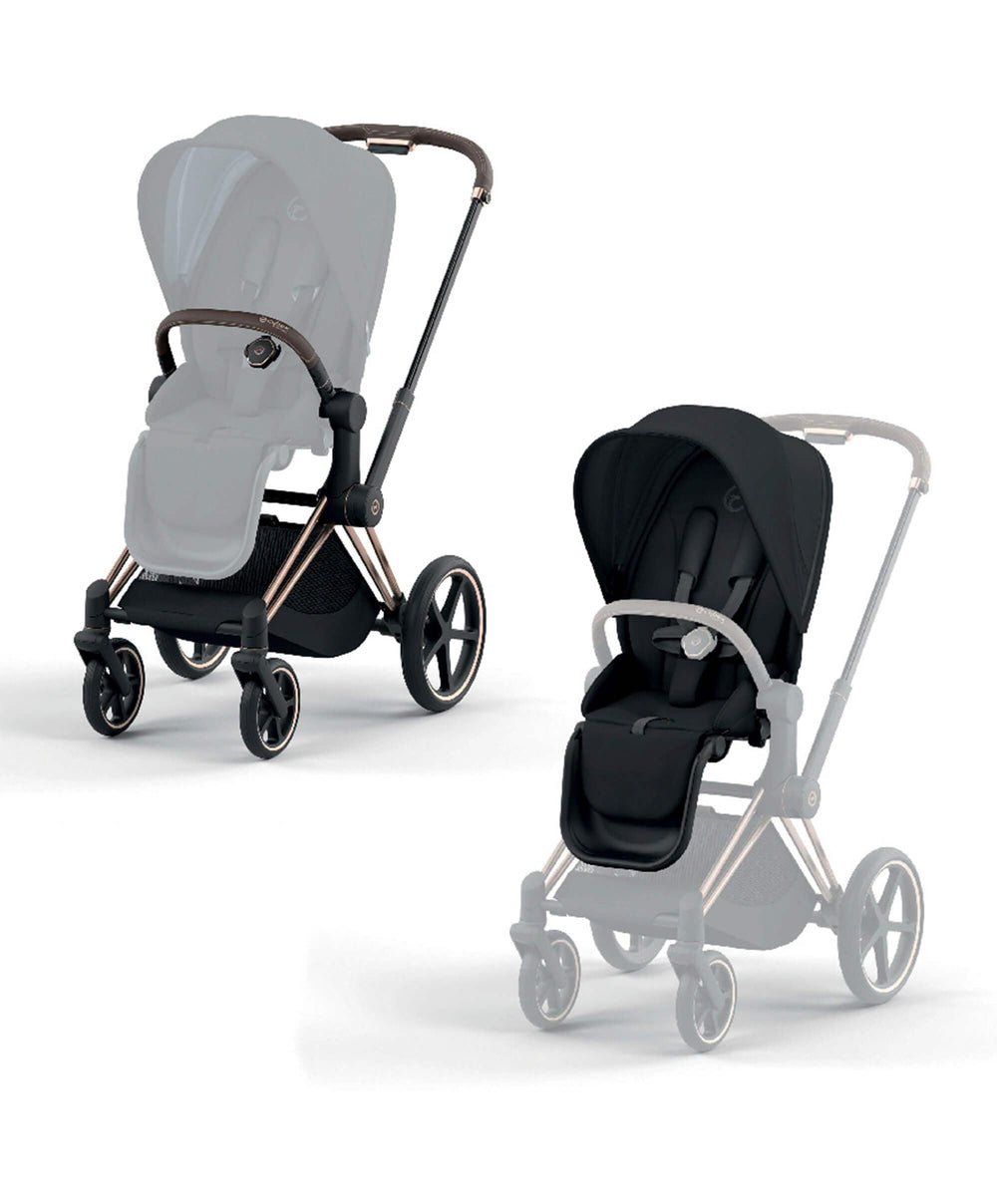 Cybex Pushchairs Cybex Priam Pushchair - Rose Gold / Sepia Black