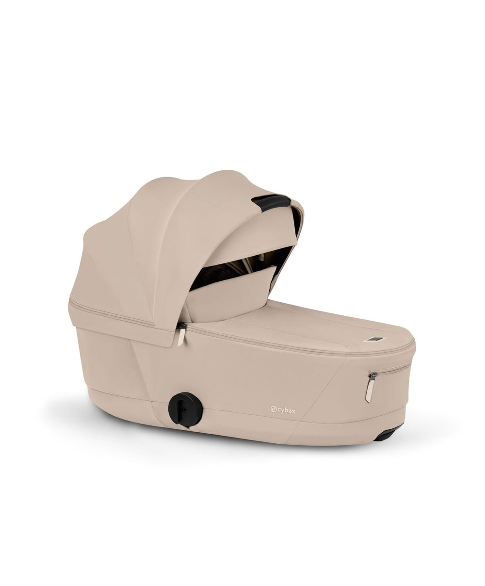 Cybex Pushchairs Cybex Priam Ultimate Pushchair Bundle With Cybex Cloud T Plus &amp; Cybex Sirona T I-Size Plus Car Seat &amp; Base - Black/Cozy Beige