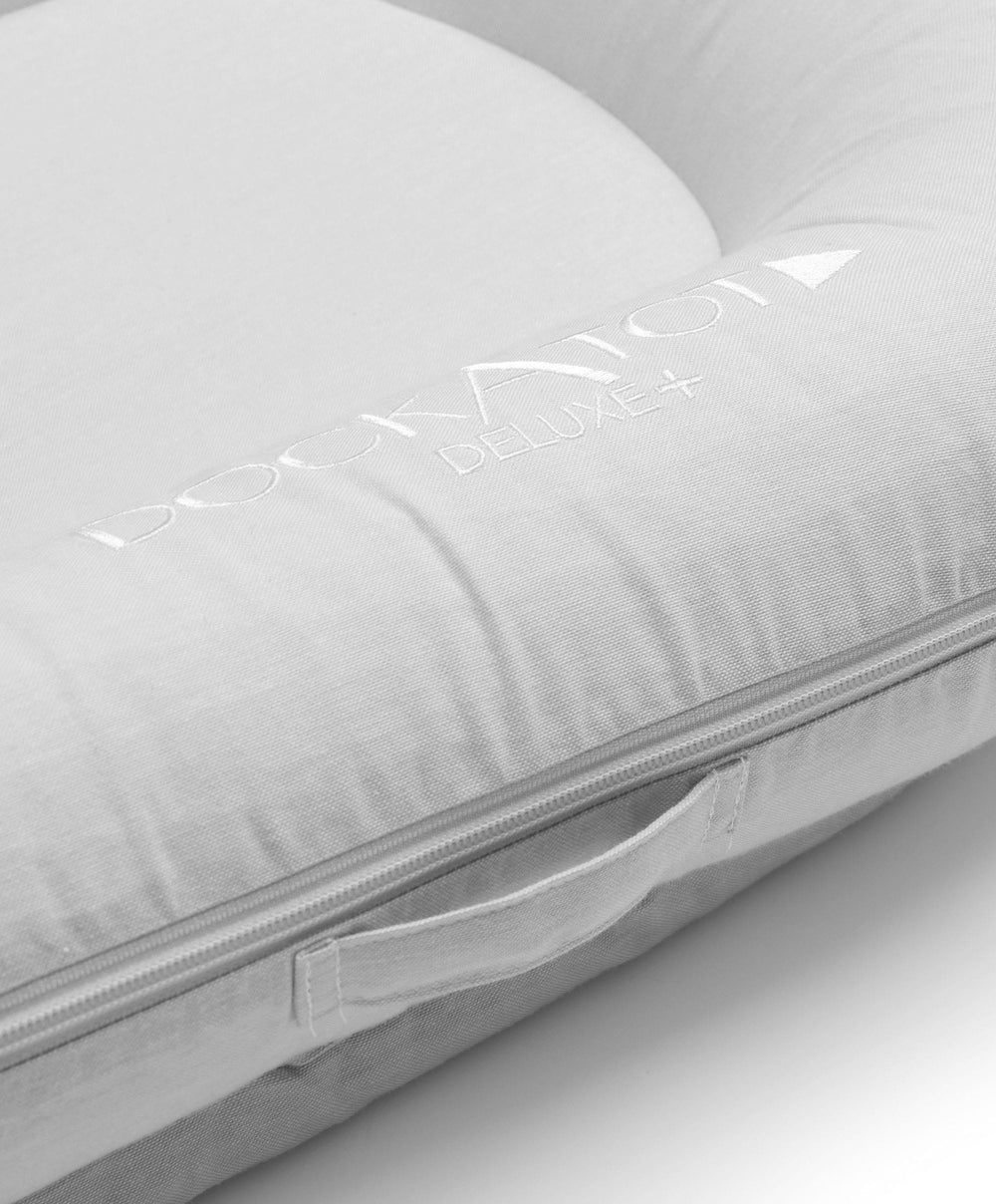 Dockatot Baby Nests DockATot Deluxe+ Fog Grey Chambray