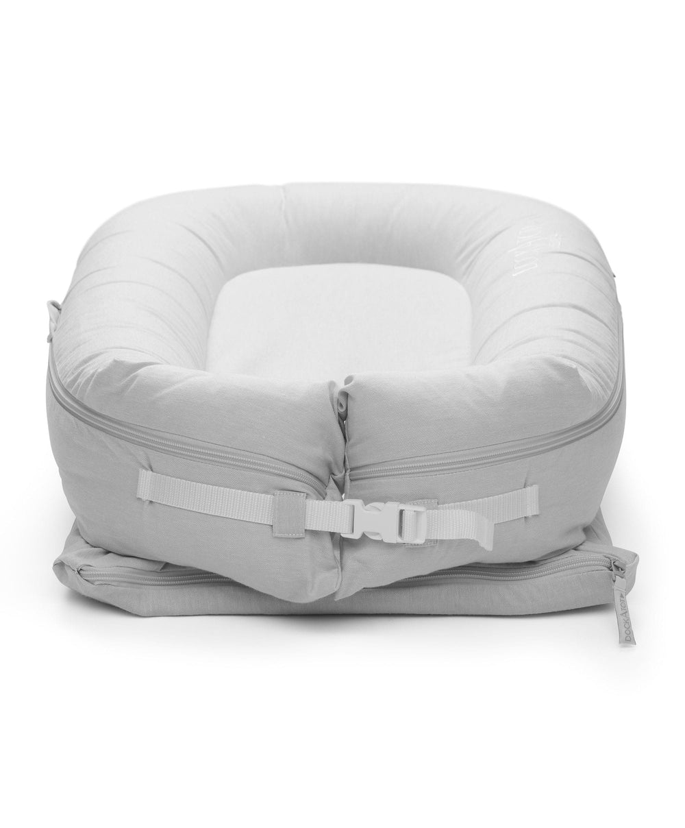 Dockatot Baby Nests DockATot Deluxe+ Fog Grey Chambray