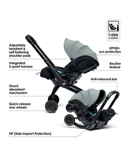 Doona Baby Car Seats Doona X Car Seat & Stroller Dusty Sage with ISOFIX Base - Dusty Sage