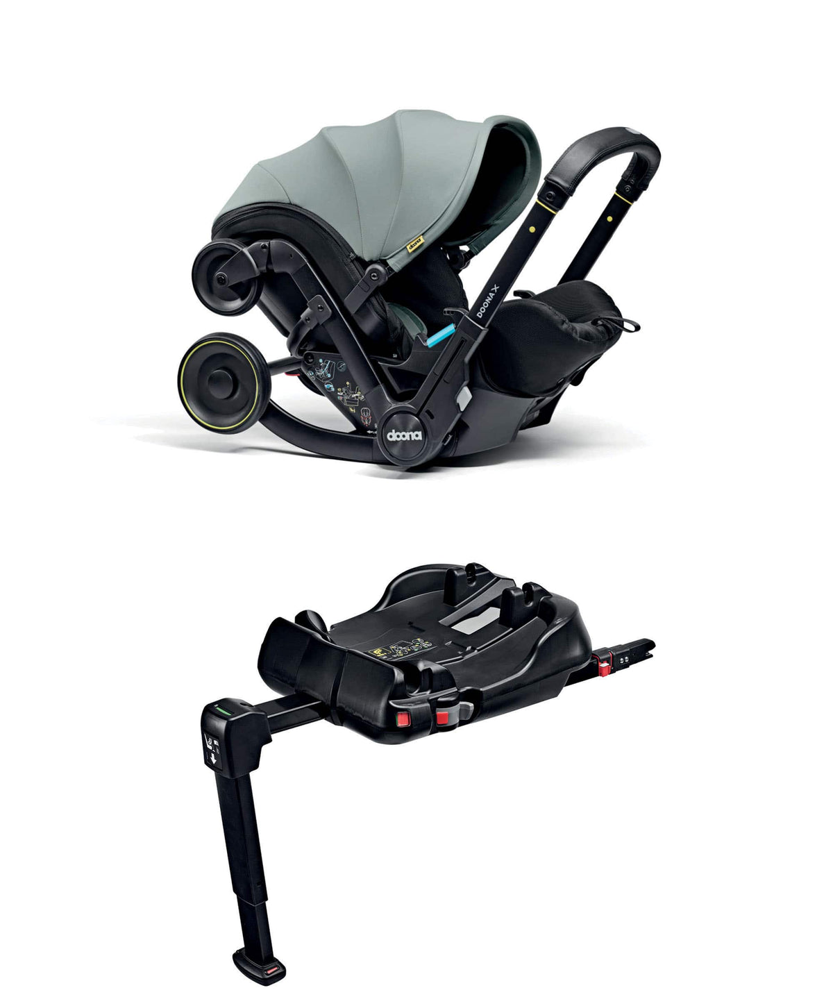 Doona Baby Car Seats Doona X Car Seat & Stroller Dusty Sage with ISOFIX Base - Dusty Sage