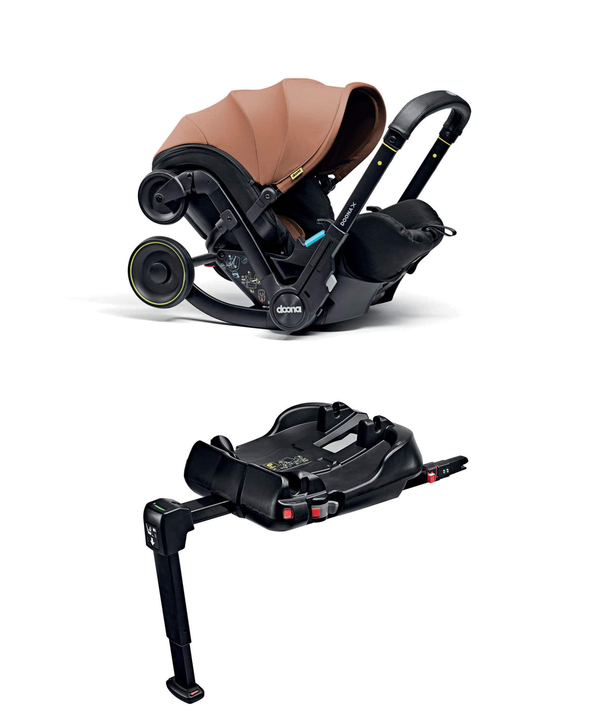 Doona Baby Car Seats Doona X Car Seat & Stroller Dusty Sage with ISOFIX Base - Terracotta