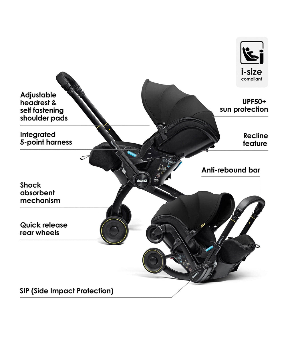 Doona Baby Car Seats Doona X Car Seat &amp; Stroller - Nitro Black