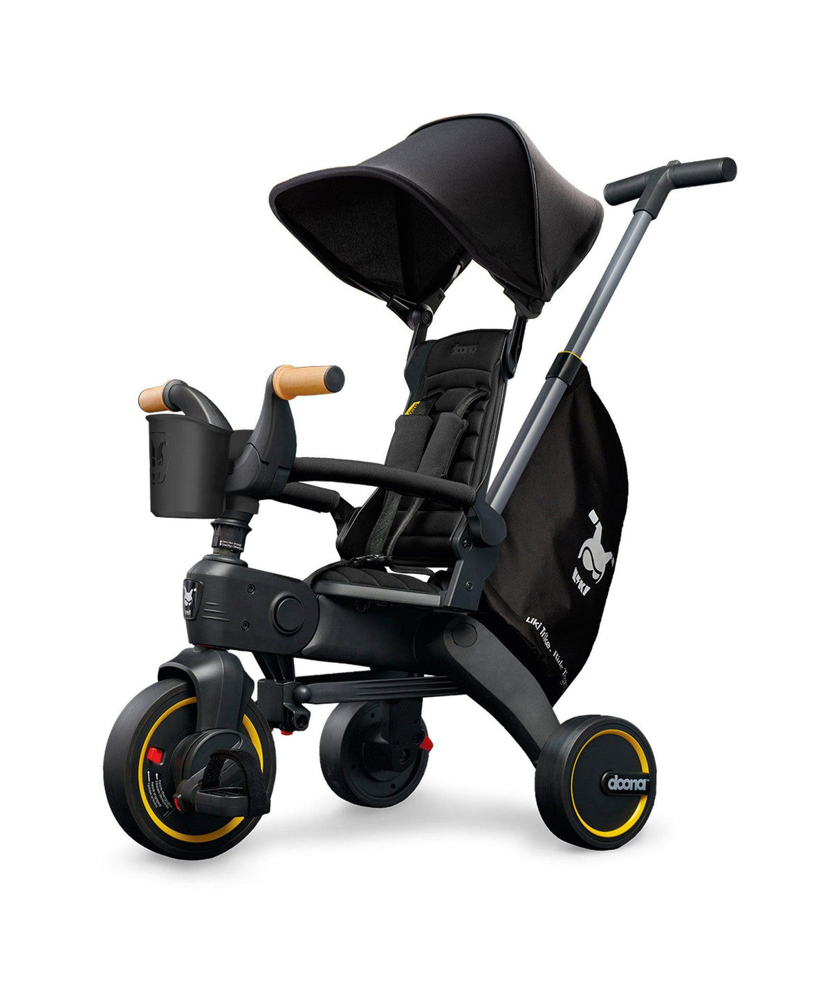 Doona Buggies Doona&trade; Liki Push Along Trike S5 - Nitro Black Deluxe