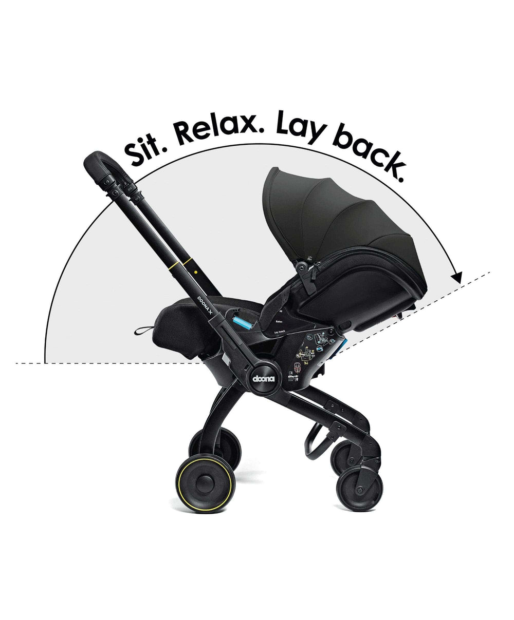Doona Doona X Car Seat with Stroller &amp; Base - Nitro Black