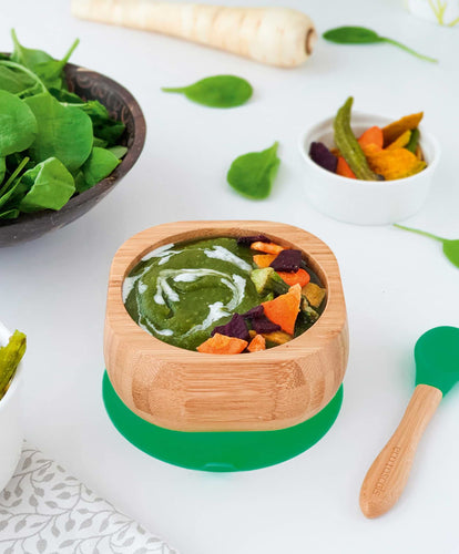 Eco Rascals Baby Weaning Eco Rascals Bowl & Spoon Set - Green