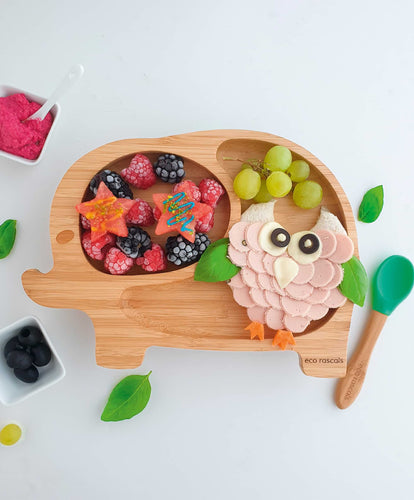 Eco Rascals Baby Weaning Eco Rascals Elephant Plate - Green