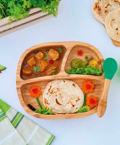 Eco Rascals Baby Weaning Eco Rascals Toddler Plate - Green