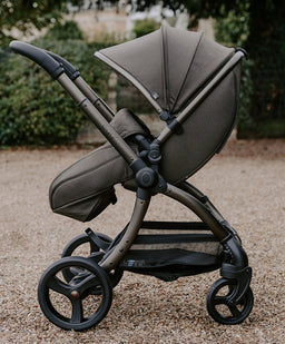 Egg (BabyStyle) Pushchairs Egg3 Complete Pushchair Bundle with Shell 360 Car Seat - Chocolate Velvet