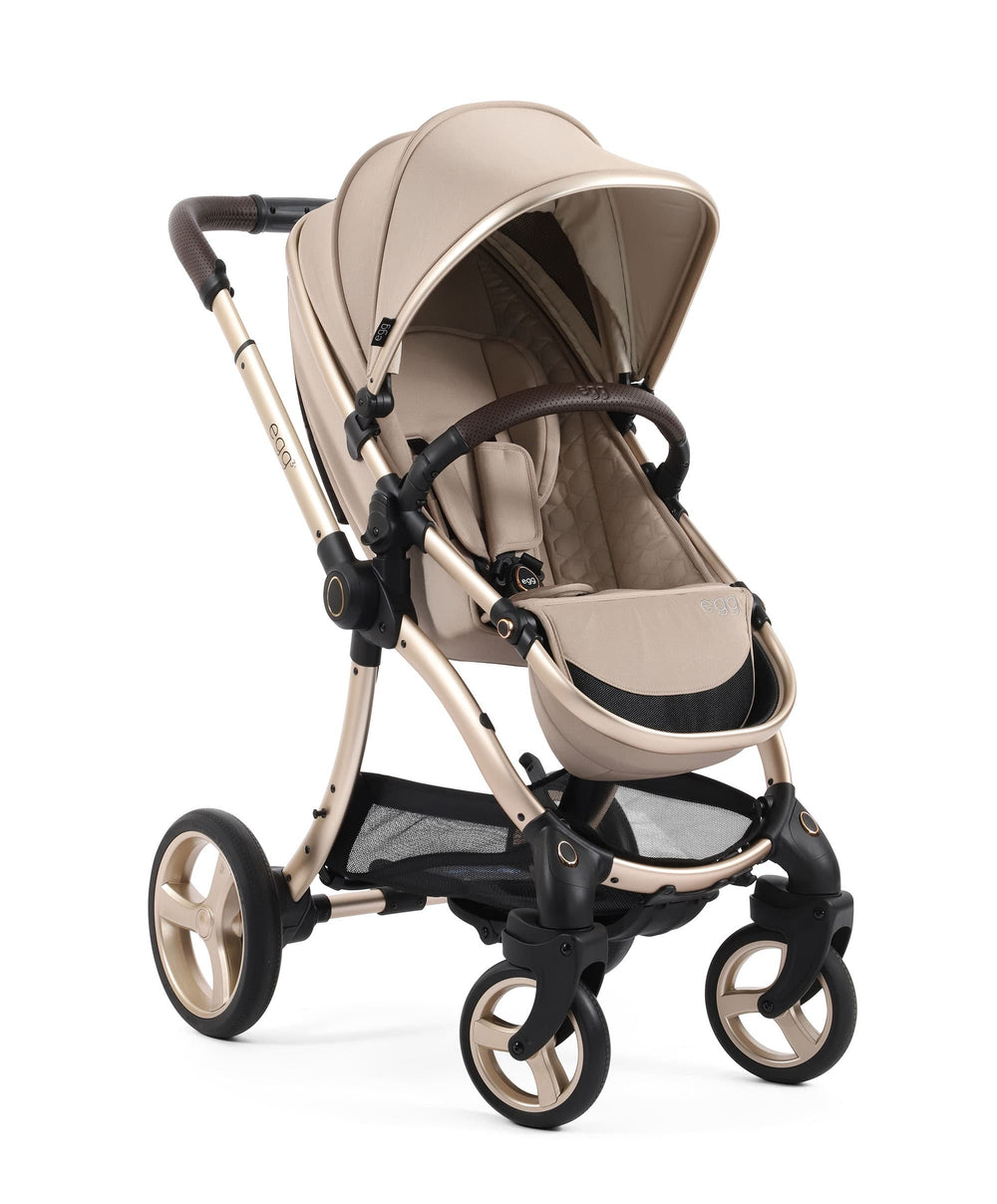 Egg (BabyStyle) Pushchairs Egg3 Complete Pushchair Bundle with Shell 360 Car Seat - Feather