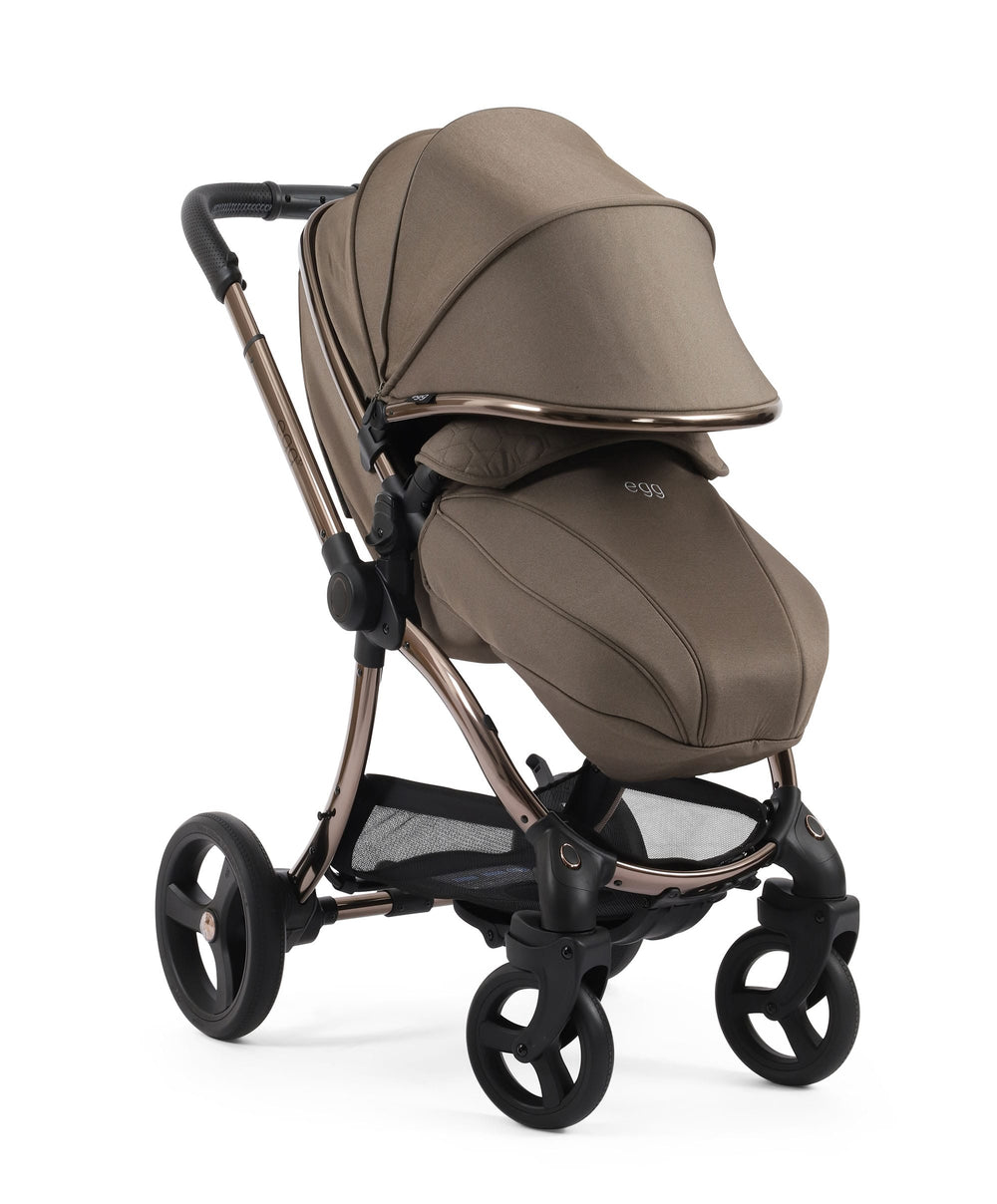 Egg (BabyStyle) Pushchairs Egg3 Complete Pushchair Bundle with Shell 360 Car Seat - Mink