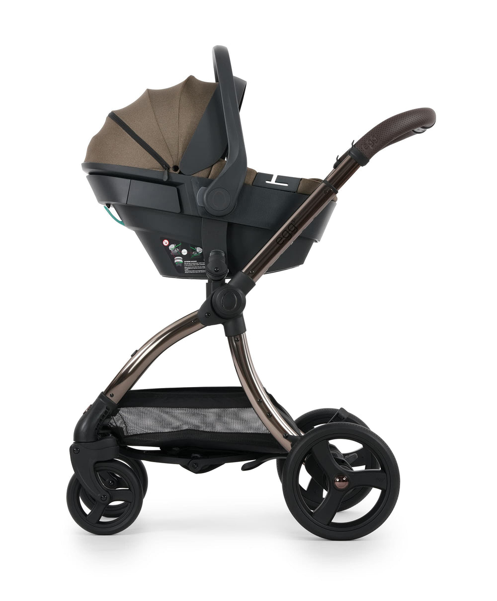 Egg (BabyStyle) Pushchairs Egg3 Complete Pushchair Bundle with Shell 360 Car Seat - Mink
