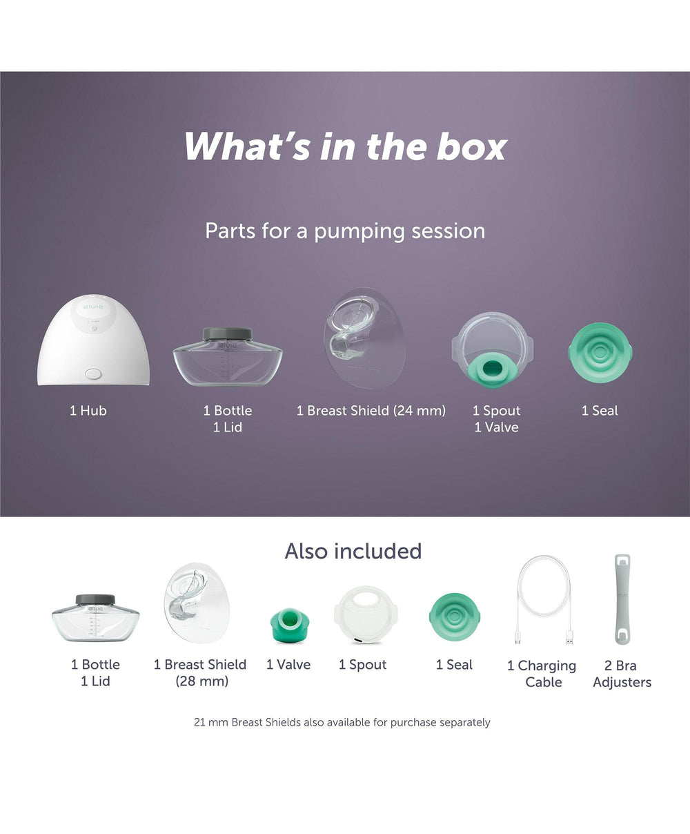 Elvie Breastfeeding Elvie Single Electric Breast Pump &amp; Elvie Milk Storage Bags