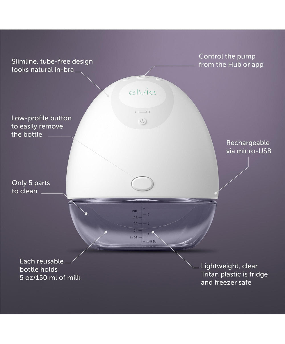 Elvie Breastfeeding Elvie Single Electric Breast Pump &amp; Elvie Milk Storage Bags