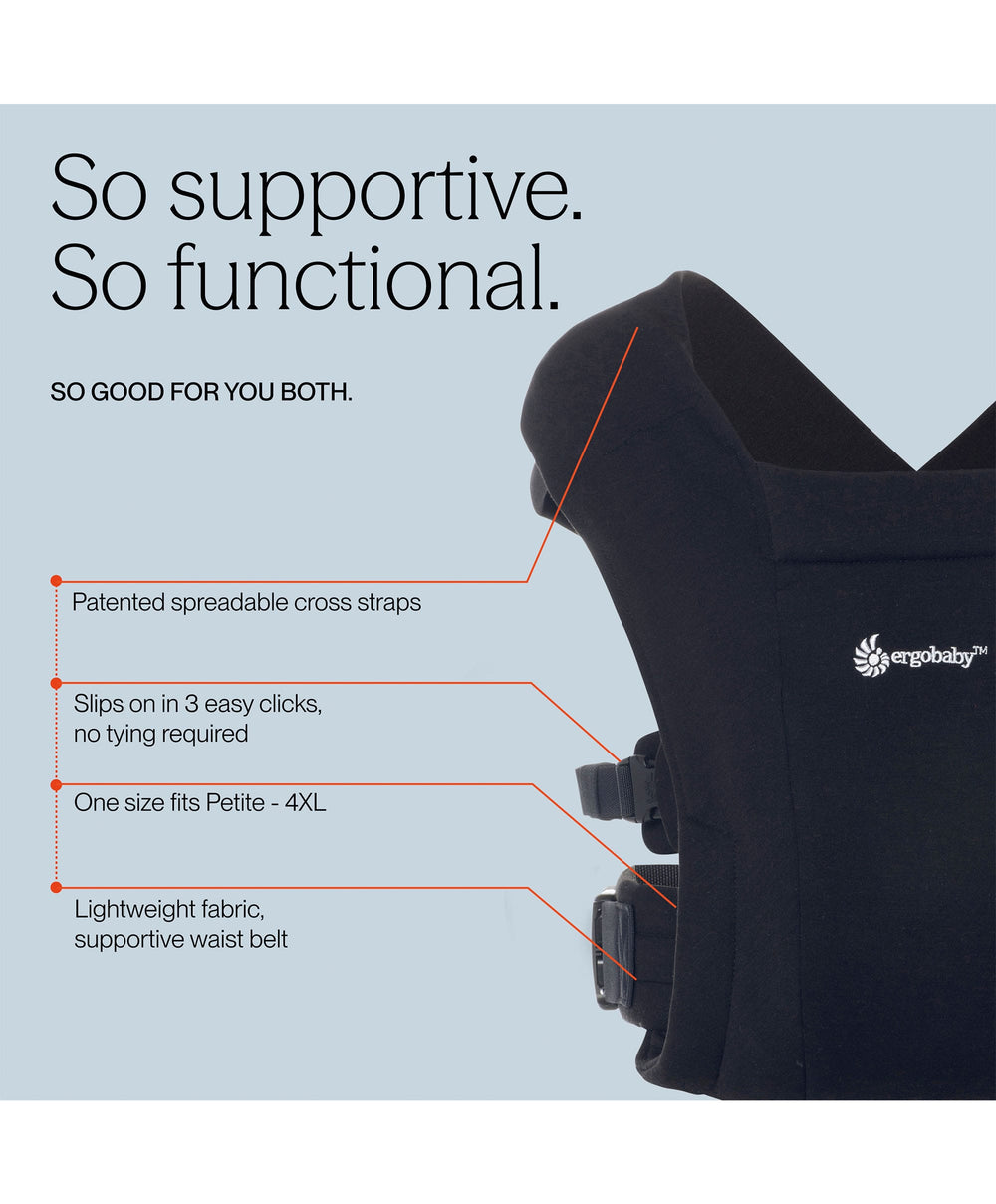 Ergobaby Baby Carriers Ergobaby Embrace Baby Carrier - Black