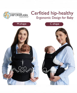 Ergobaby Baby Carriers Momcozy Baby Carrier 3M+ Cotton - Black