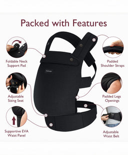 Ergobaby Baby Carriers Momcozy Baby Carrier 3M+ Cotton - Black