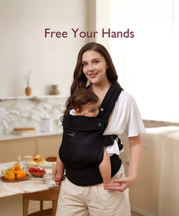 Ergobaby Baby Carriers Momcozy Baby Carrier 3M+ Cotton - Black