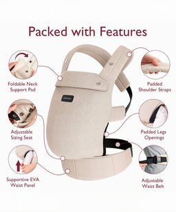 Ergobaby Baby Carriers Momcozy Baby Carrier 3M+ Cotton - Khaki