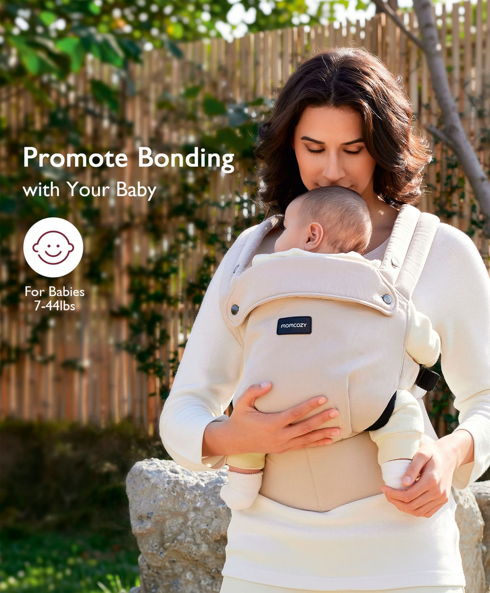Ergobaby Baby Carriers Momcozy Baby Carrier 3M+ Cotton - Khaki