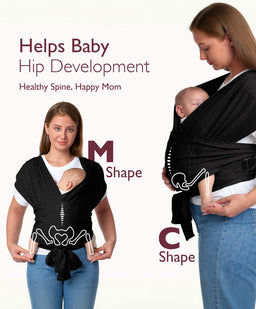Ergobaby Baby Carriers Momcozy Baby Wrap Baby Carrier - Black