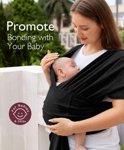 Ergobaby Baby Carriers Momcozy Baby Wrap Baby Carrier - Black