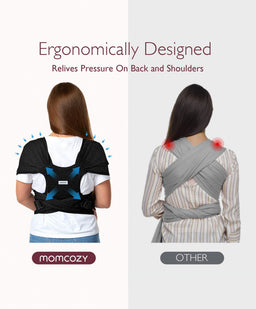 Ergobaby Baby Carriers Momcozy Baby Wrap Baby Carrier - Black